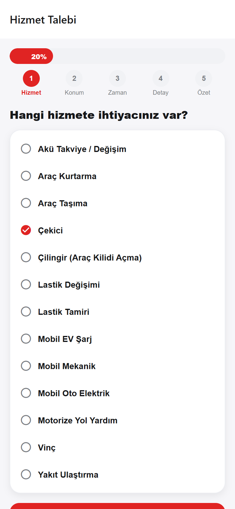 Talep sihirbazı