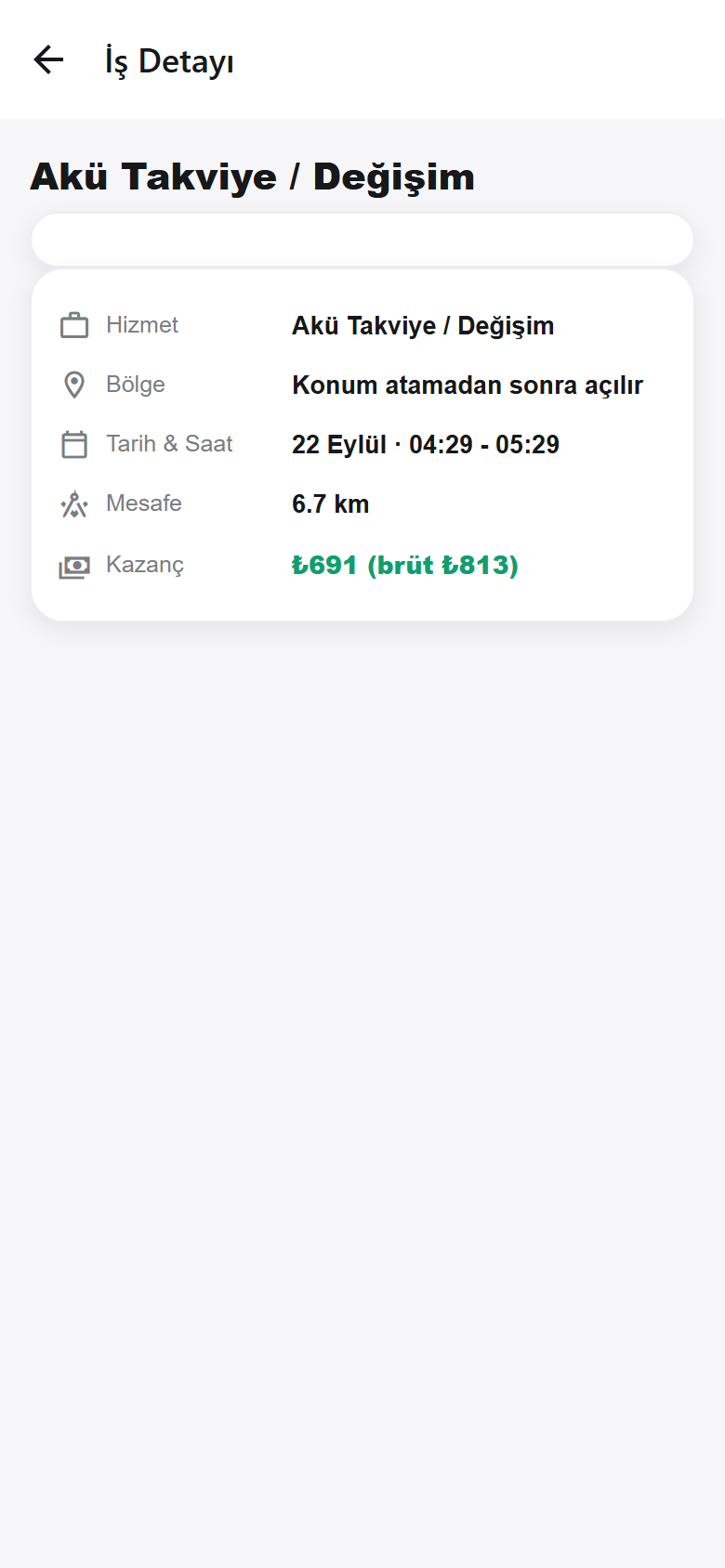 İş teklifi detayı